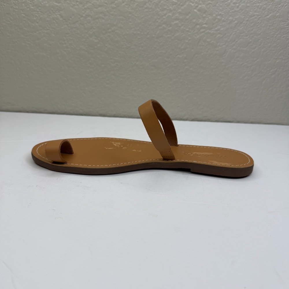 Madewell Women’s Desert Camel The Boardwalk Bare Slide Leather Sandals Size 8.5 - Picture 8 of 12